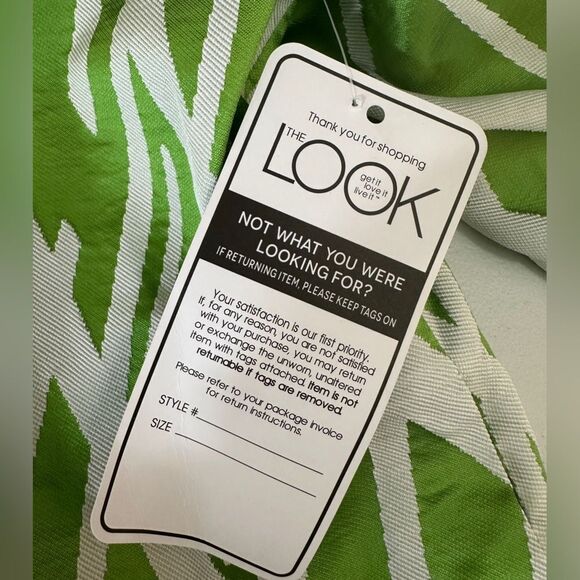 The Look Green Apple Party Patterned Jacket Size XXL - Picture 10 of 12